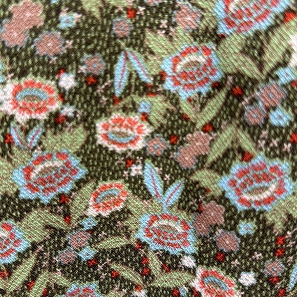 Anthropologie One September Green Pink Floral Print Off The Shoulder Top - Picture 5 of 12